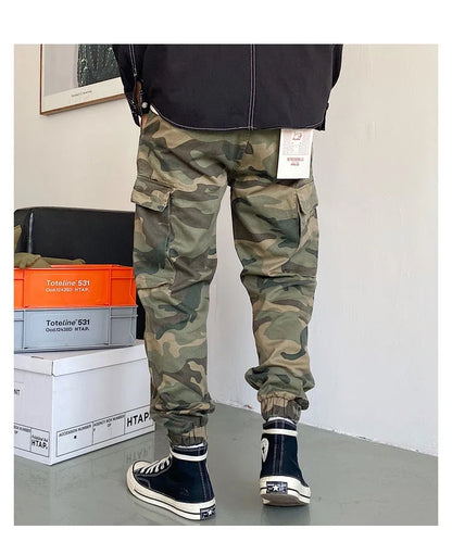 Spring Autumn Streetwear American Casual High Quality Camouflage Cargo Pants Men Clothing Harajuku Tactical Jogging Trousers
