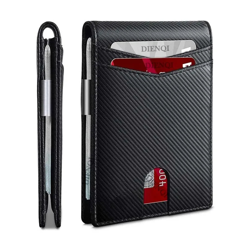 Credit Card Holder Wallets Men Money Bag Purse Slim Thin Wallet for Men Small Short Purse Male Black Vallet Billfold