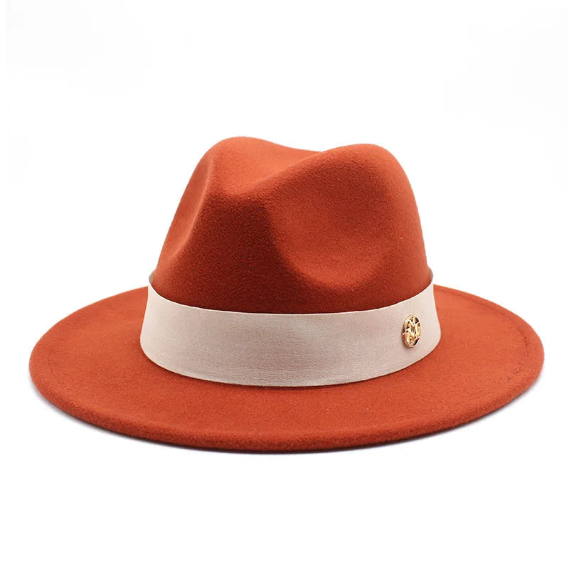 New Fedora Hat for Women Winter Elegant Fashion Formal Wedding Decorate Church Cap Panama Party Jazz Hat Chapeau Femme