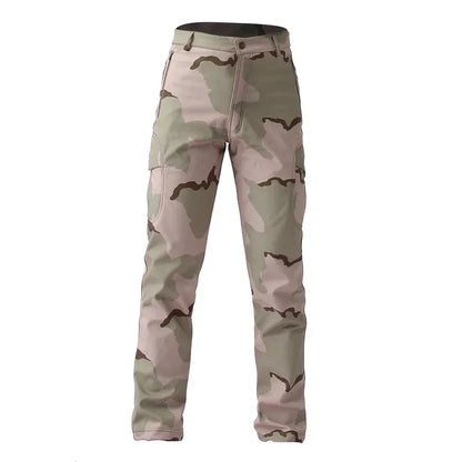 Tactical Pants Soft Shell Fleece Cargo Pants Men Hunting Pants Camouflage  Pant Casual Trousers Unisex Waterproof