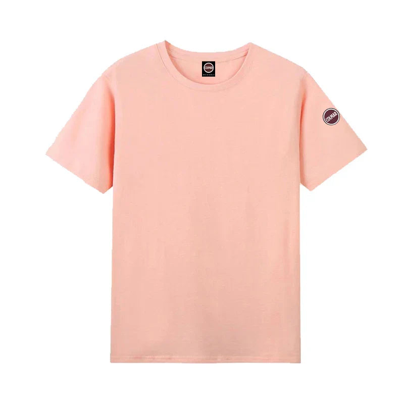 Europe Summer High Quality Tops 100%Cotton Men Women T-shirt Embroidery Logo Couple Casual Loose O-Neck Short Sleeve Tees