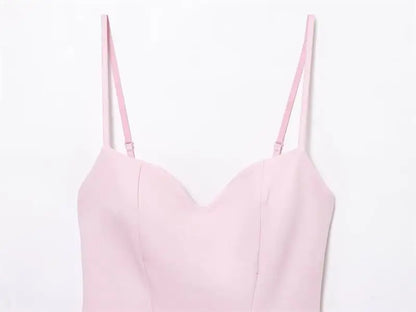 Dresses Summer Women's 2026 New Chic Slim Tube Top Elegant Mini Camisole Women's Dress Street Fashion Youth Holiday Dress