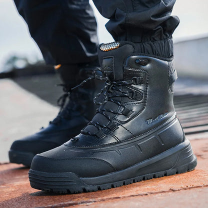 Men's Winter Boots 2025 New Waterproof Anti Slip Snow Boots For Men Thickened Fleece Outdoor Winter Sport Shoes Man For -40℃
