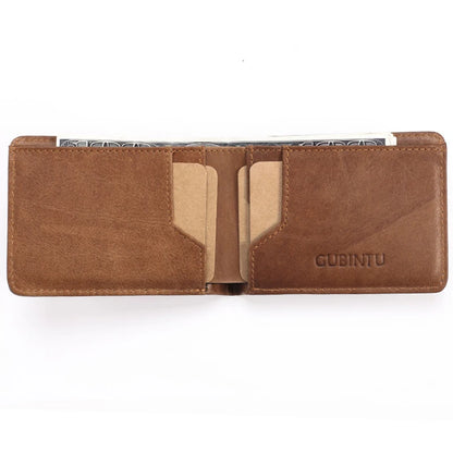 2025 New Gubintu Creative Wallet, Rfid Anti-Magnetic Multi-Functional Men's Us Dollar Wallet, Genuine Leather Wallet