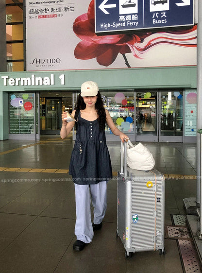 Korean Sle ort Denim Overalls Women's Faionable Summer Dr Vest Dr No Brand Commute Sle 00% Other Material