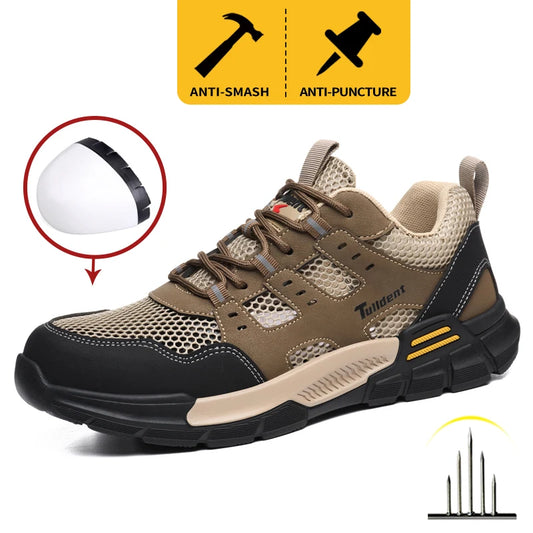 Safety Shoes, Anti Smashing and Anti Stabbing Work Shoes, Sports Shoes, Lightweight and Breathable Safety Boots, Insulated Shoes