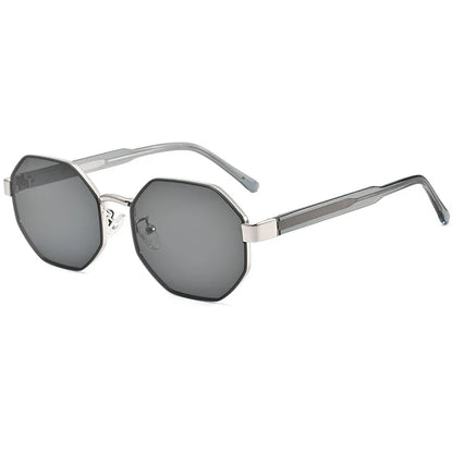 New Fashion Polygon Metal Frame Sunglasses  Women Sunglasses Men Luxury Brand Design Sun Glasses Women Mirror Gafas De Sol UV400