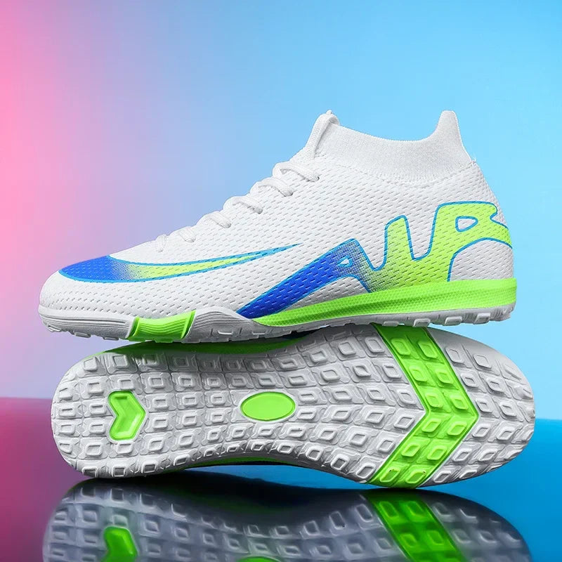 New Men Football Boots Grass Futsal Sneakers High-quality Match Cleats High-top Non-Slip Soccer Shoes Indoor Hot-selling Outdoor