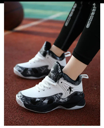Basketball Shoes for Kids Sneakers New Boys Brand Thick Sole Non-slip Children Sports Shoes Child Boy Basket Trainer Shoes