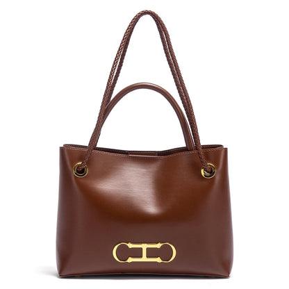 Women's handbag 2026 autumn new black minimalist tote bag dual-use commuting women's bag