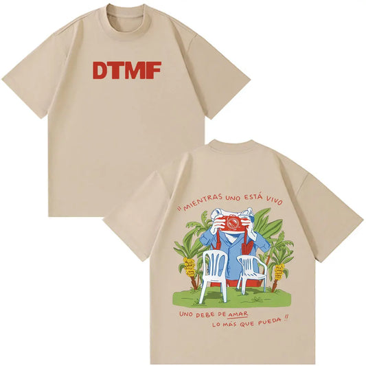 Rapper Bad Bunny Tour 2026 Print T Shirt Men Women Hip Hop Oversized T-shirts Summer Cotton Casual Aesthetic Trendy T-shirt