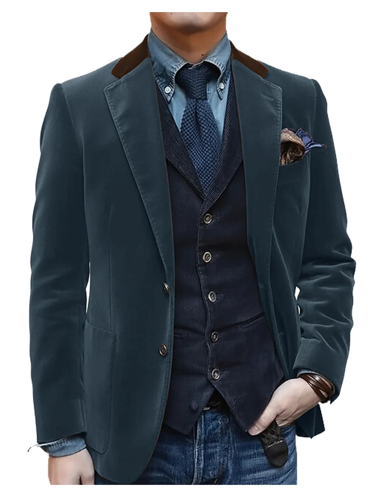 Vintage Red Velvet Suit Blazer For Men Elegant Casual Sports Jacket Man Jackets Mens Clothing Men's Male Coats