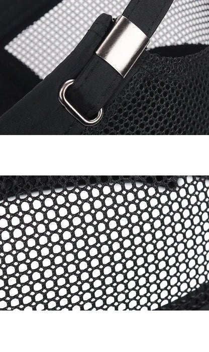 military cap flat top hat men's baseball hat spring summer men's outdoor sunshade mesh hat