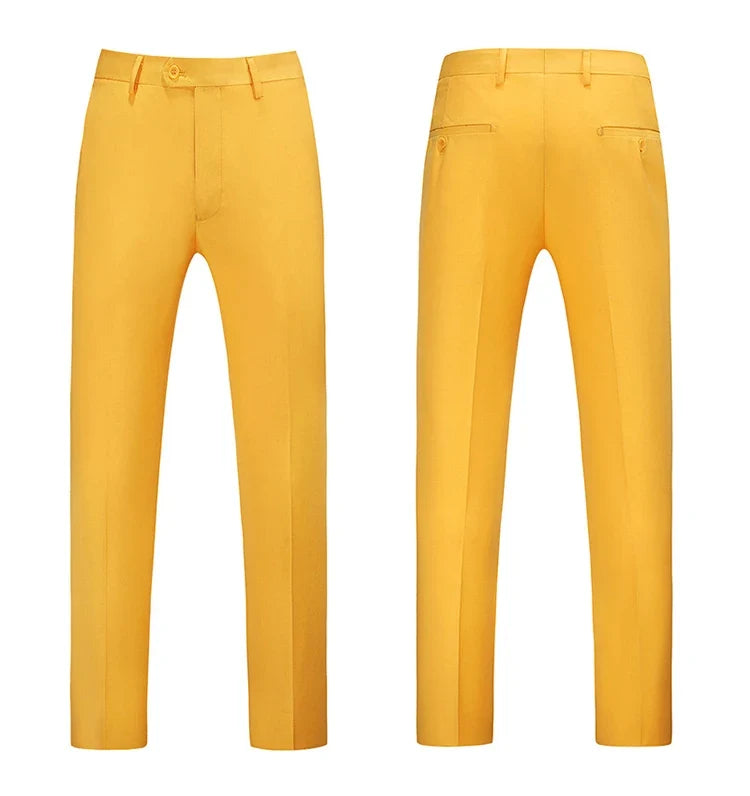 Men Dress Pants Solid Color Slim Fit Business Casual Office Wedding Formal Trousers High Quality Men Clothing Suit Pants 29-40