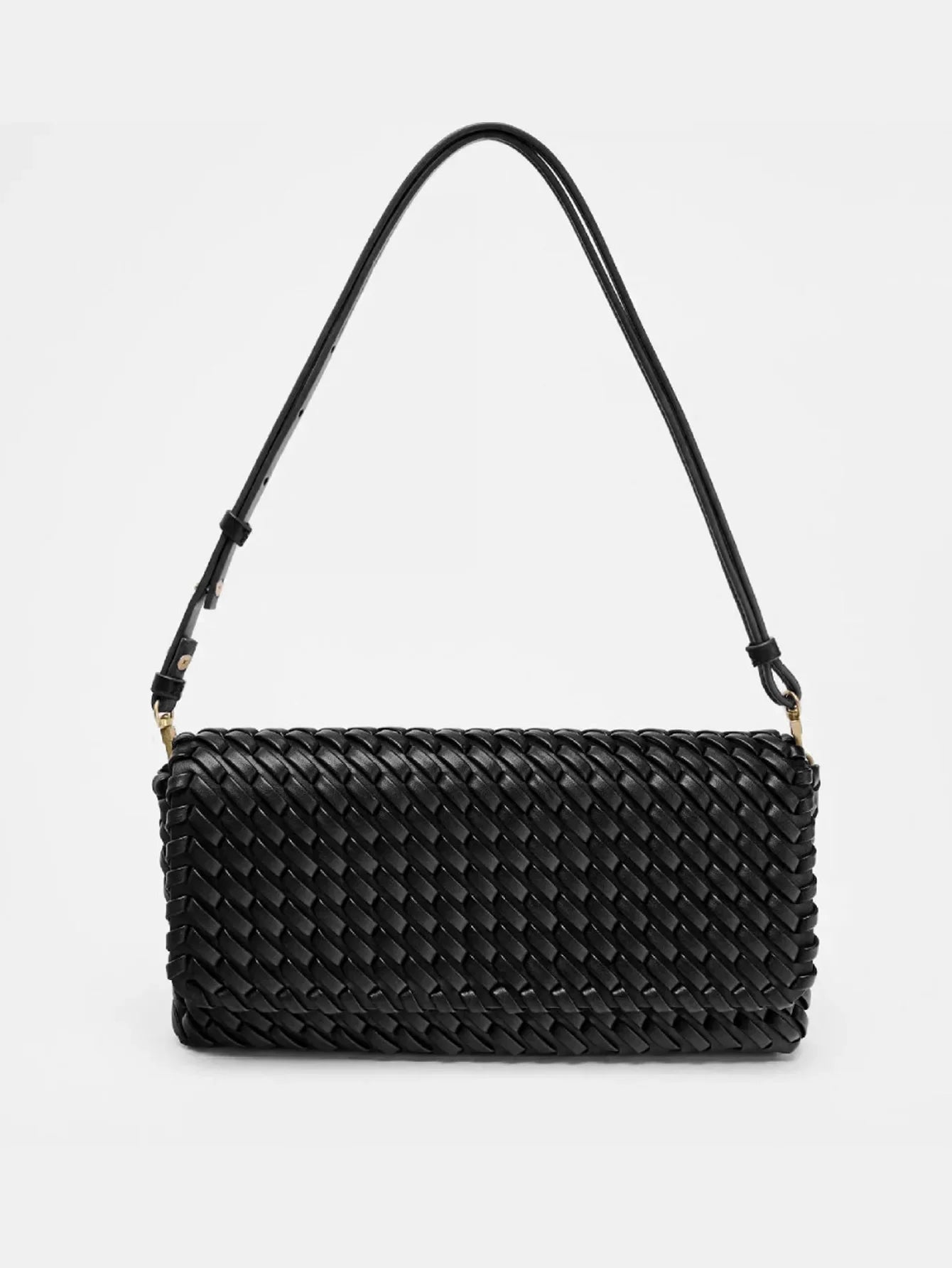 Luxury Woven Women's Bag Fashion PU Leather Shoulder Bags for Women Cover Flap Envelope Crossbody Bag Designer Bags Clutch Purse