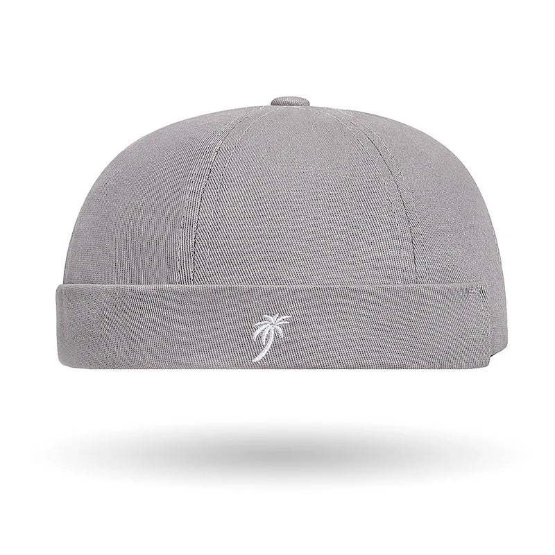 Brimless Hat for Men Women Cotton Classic Solid Color Beanie Beaded Hip Hop Hat for Outside Cycling Riding Activities
