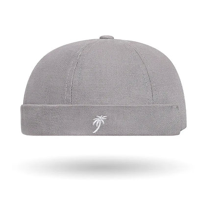 Brimless Hat for Men Women Cotton Classic Solid Color Beanie Beaded Hip Hop Hat for Outside Cycling Riding Activities