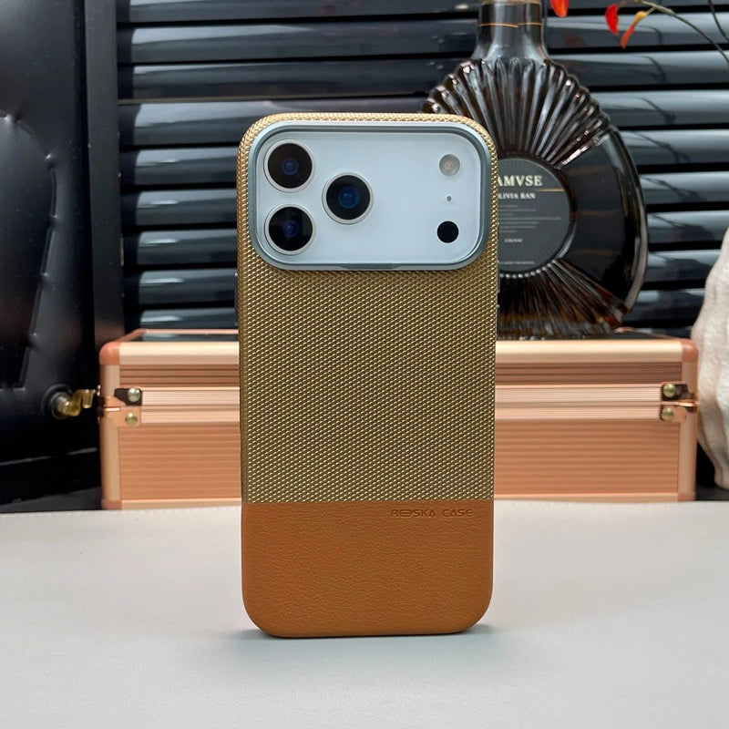 Original Technology Woven with Camera Control Button Magnetic Case for IPhone 17 16 15 14 13 Pro Max Air Wireless Charge Cover