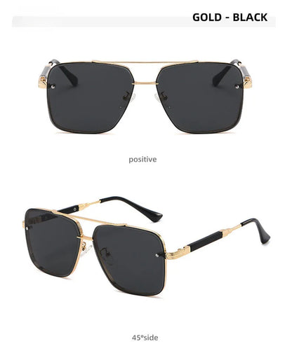 Square Sunglasses For Men 2024 Vintage Fashion Glasses Luxury Retro Sunglasses Women Trendy Vacation Shades Gafas De Sol Hombre