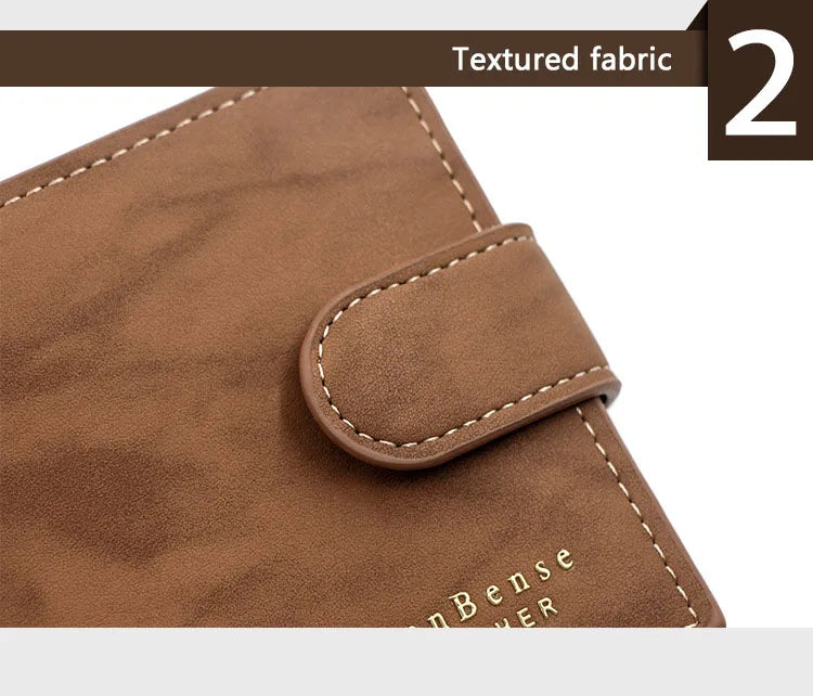 New Short Men Wallets Slim Card Holder Quality PU Leather Brand Male Wallet Small Photo Holder 3-fold Bag Frosted Men's Purses