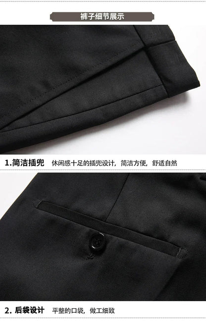 S-8XL Blazer New Men's Fashion Business Solid Color British Style Professional Work Groom Wedding Dress Best Man Blazer Jacket