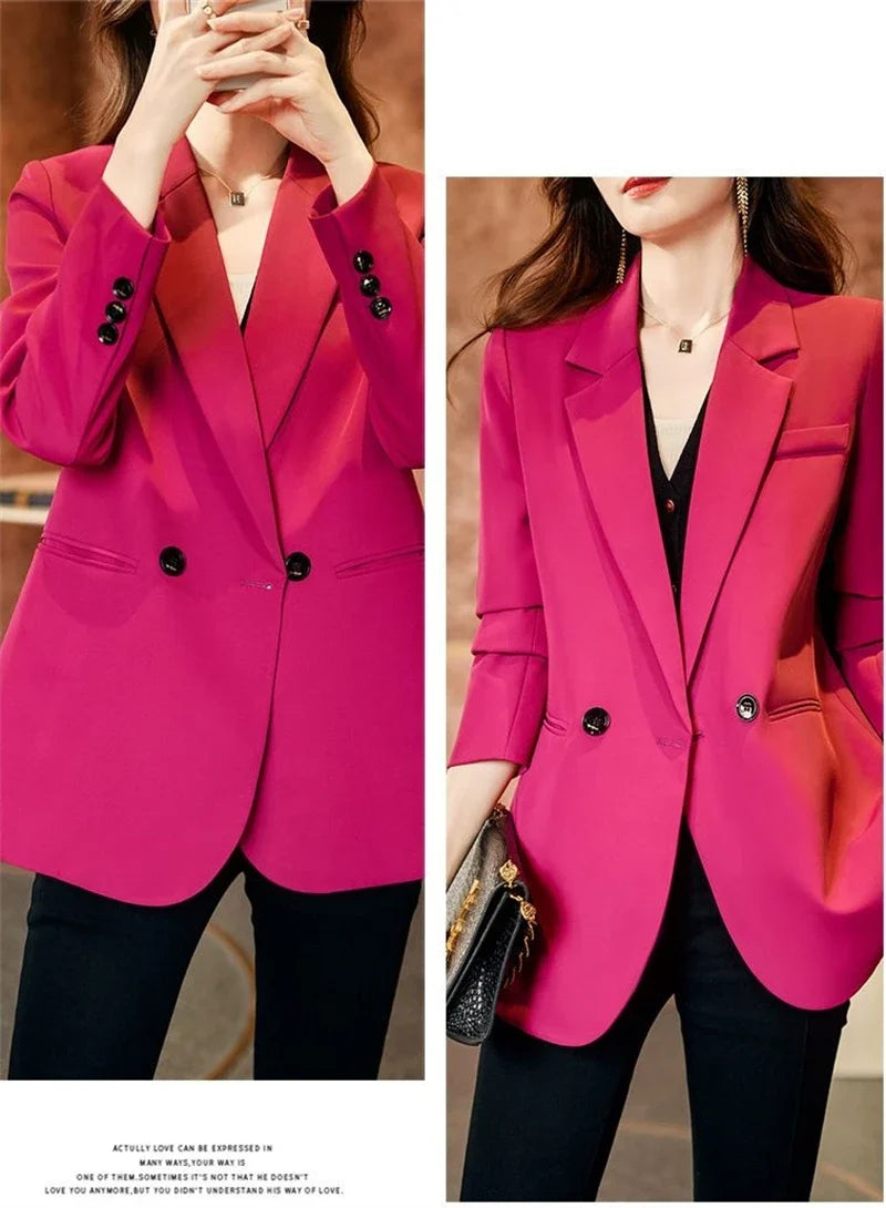 Spring Autumn 2025 Women's Small Suit Jacket Korean Version Leisure Ladies Blazer Coat Temperament Design Sense Lady Outerwear