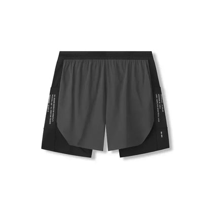 Men's Gym Shorts 2 in 1 Quick Dry Running Shorts Basketball Jogger Summer Fitness Workout Short Pants Bodybuilding Activewear