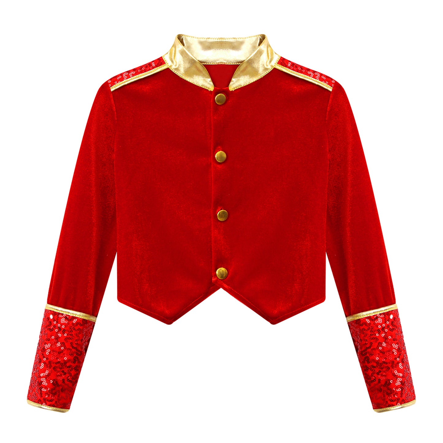 Kids Girls Boys Drum Major Costume Marching Band Uniform Ringleader Drummer Halloween Cosplay Performance Prince Costume