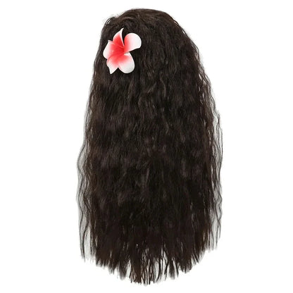 2024 Little Girl Casual Moana Dress Role Playing Ocean Adventure 2 Fancy Vaiana Halloween Princess Costume Summer Clothing Frock