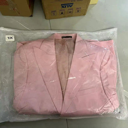 Men's Linen Suit 2 Piece Slim Fit Suit Summer Beach Wedding Suit Groosmen Prom Tuxedo Linen Blazer Pants Set