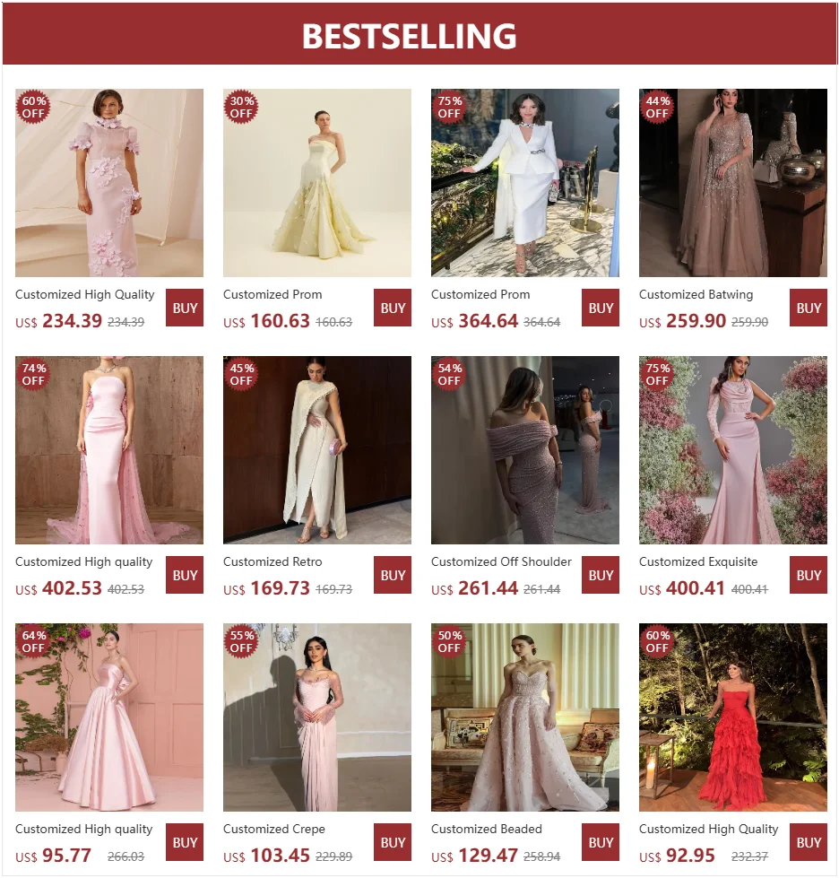 Customized Prom DressesTwo Pieces Women Wear Sexy V Neck Beadd Evening Dresses Long Sleeves Sheath High quality Classic