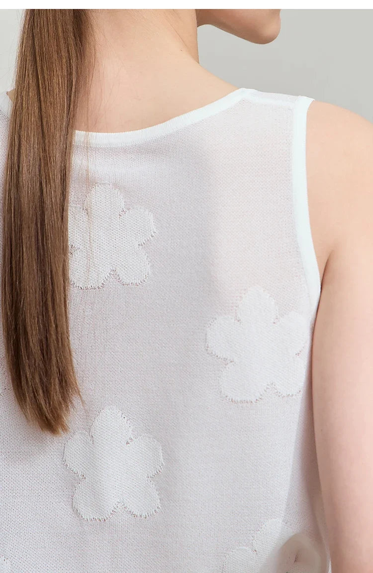 Summer New Knitted Camisole Women 2025 Solid Sleeveless U-neck Casual Tops for Woman Fashion Office Lady Clothing 12542111