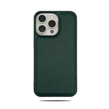 Ultra Thin Epsom PU Leather Magnetic Phone Case Non-Slip Grip Anti Fingerprint Phone Cover for iPhone 17 Pro 17 Pro Max