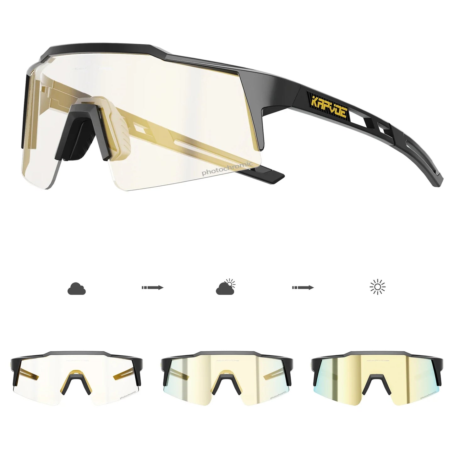 Red Photochromic Cycling Sunglasses for Men Blue Photochromic Cycling Glasses Mountain New Bicycle Goggles Eyewear Sports