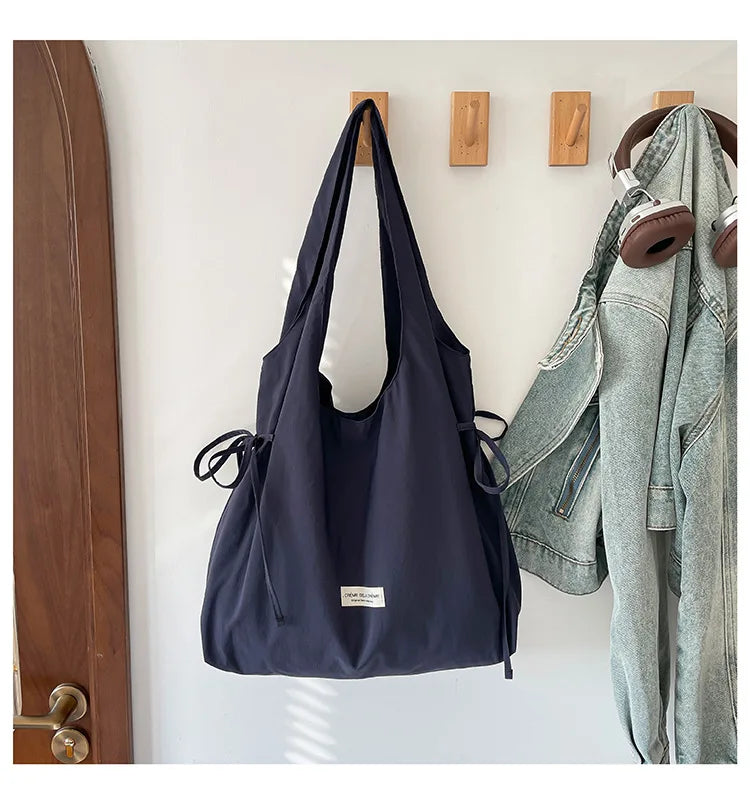 New Fashion Simple Shoulder Bag Women Large Capacity Comfortable Versatile Texture Tote Bag Simple Casual Storage Handbag