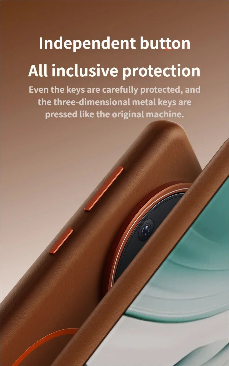 High-End Elephant Leather Texture Magnetic Phone Case for IPhone 17 Pro Max Air for Magsafe Wireless Charging Full Protect Cover