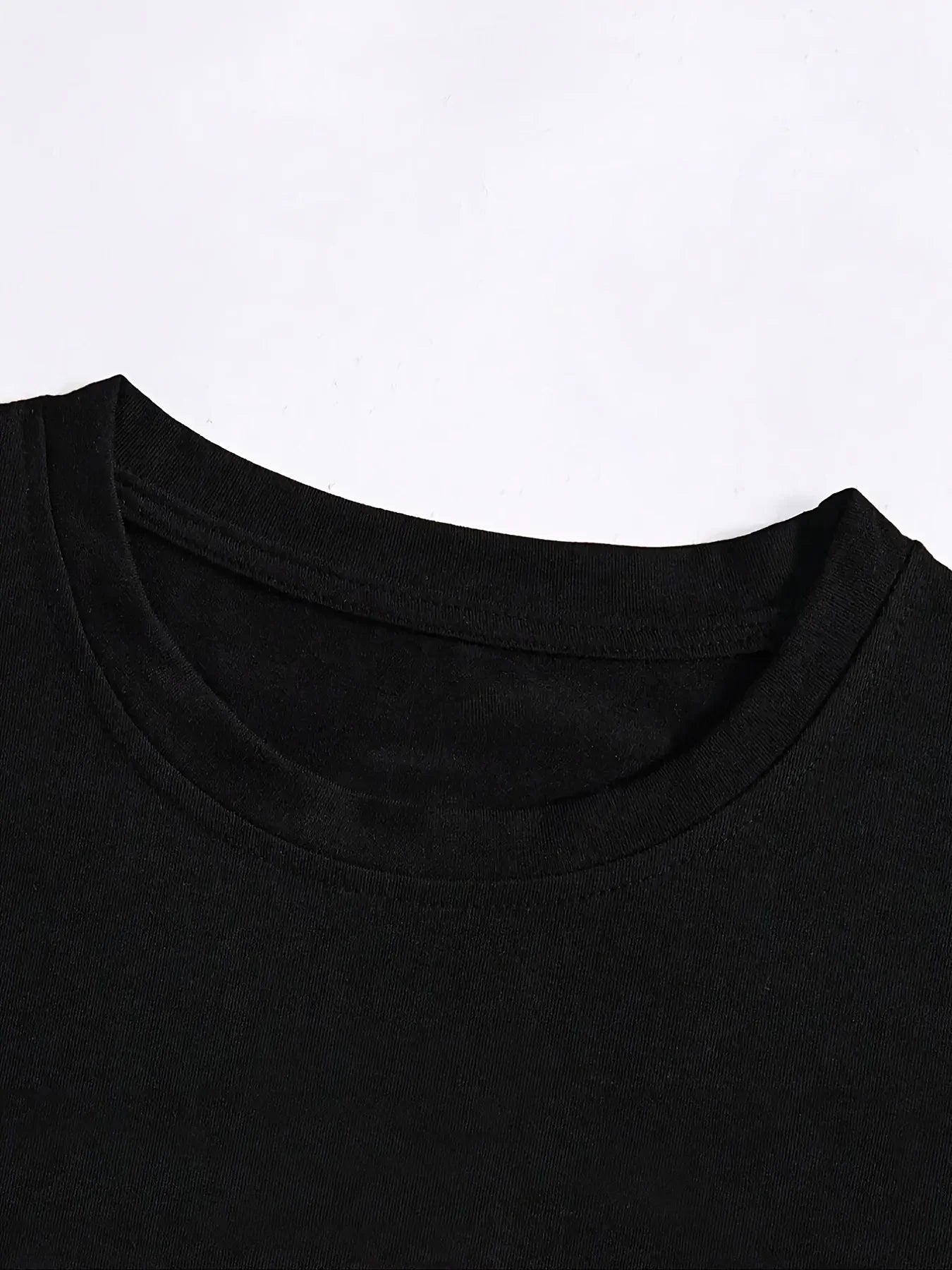 Moon & Mountain Print Crew Neck T-Shirt Print Women's Harajuku Short Sleeve Casual Women's T-shirt Clothing Street Aesthetic