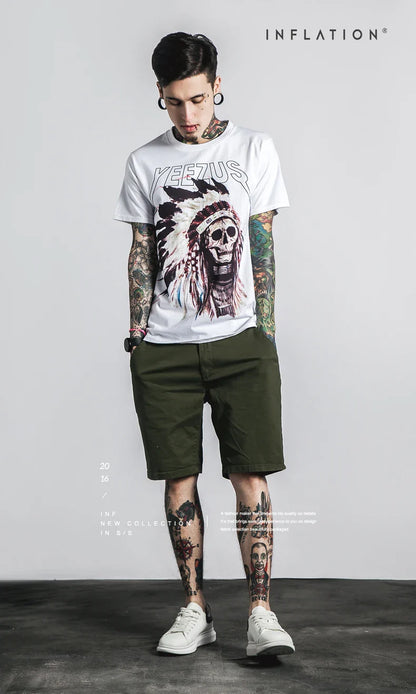 yeezus kanye west T shirt cotton streetwear concert hiphop short sleeve