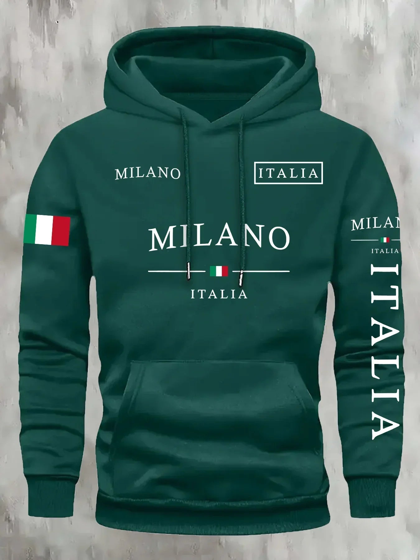 ITALIA MILANO Men Women Hoodie Outdoor Street Casual Sports Vacation Trend Spring Autumn Winter Couple Sweatshirt Top Clothing