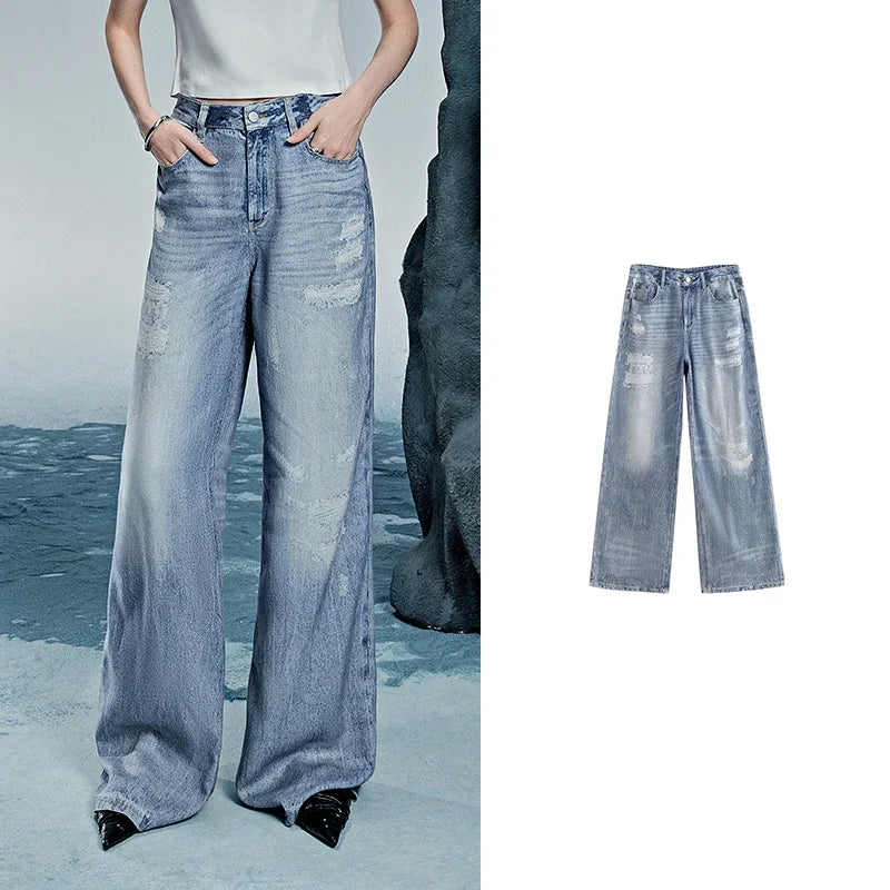 Women Denim Jean 2025 Spring New Long Pants 8518053