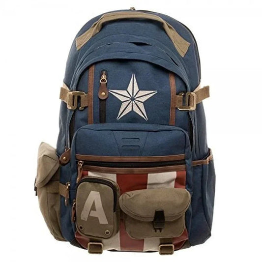 Avengers Deadpool Captains America Backpack Anime Cartoon Backpacks Outdoor Leisure Travel High Capacity Backpack