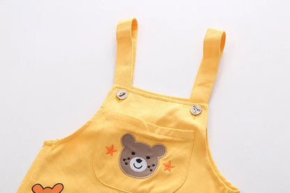New Spring Autumn Baby Boys Clothes Suit Children Girls Fashion T-Shirt Overalls 2Pcs/Set Toddler Casual Costume Kids Tracksuits