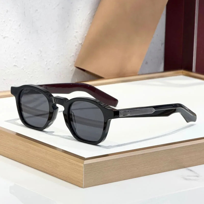 Modern Square Classical Sunglasses Men Women Handmade Fashion High Street Premium Quality UV400 Glasses with Case