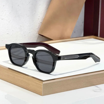 Modern Square Classical Sunglasses Men Women Handmade Fashion High Street Premium Quality UV400 Glasses with Case