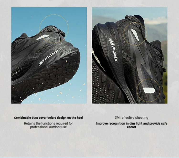 4x4 Men Running Shoes New Carbon Plate Racing Anti-slip Rebound  Wear-resistant Stable Male Sneakers 672442201