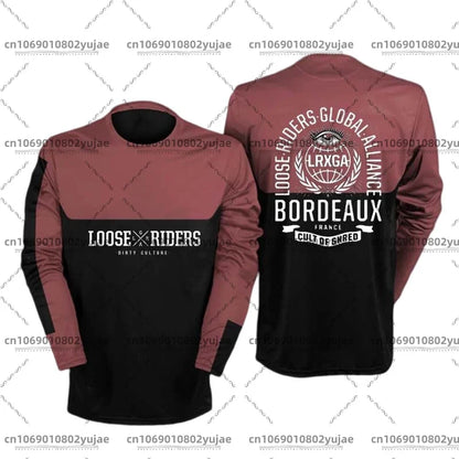 2025 newcomer motorcycle riding jerseys Loose rider shirt DH off-road motorcycle breathable sports T-shirt
