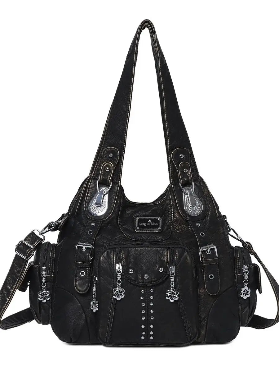 Women Handbags Women Shoulder Bags Fashion PU Leather Handbag Female Satchel Big-capacity Shoulder Purse Bag bolsa feminina
