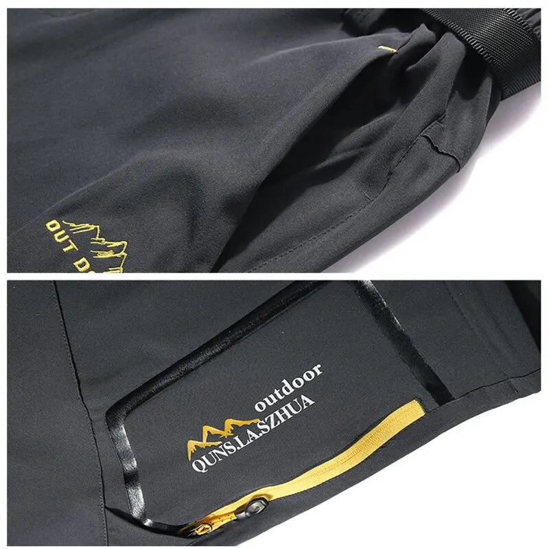 Men's Hiking Pants Trekking Convertible Quick Dry Lightweight Zip-Off Outdoor Travel Camping Fishing Pants