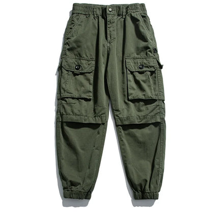 Korean Streetwear Tactical Cargo Pants Japanese Harajuku Casual Plus Size Harem Joggers Men Clothing Multi-Pocket Trousers Male