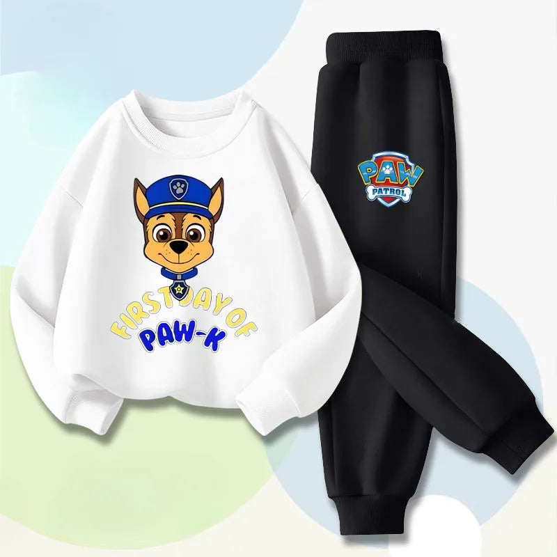 Boys Sport Pullover Long Pant Two Piece Set PAW Patrol Children's Hoodies Sets Spring New Kids Casual Tracksuit Sweatsuit